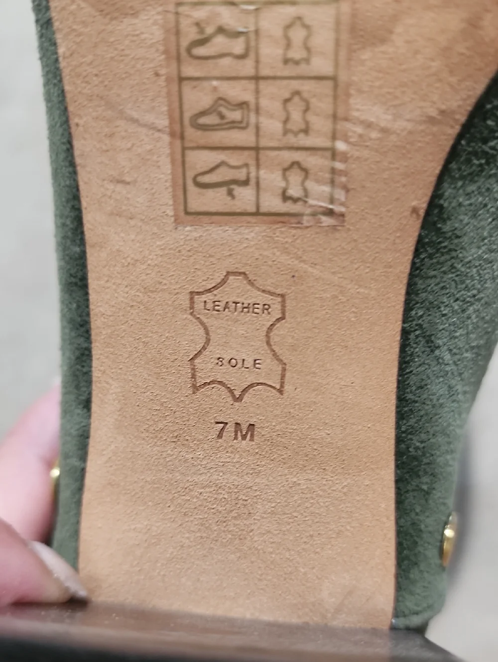 Tory Burch Kira 70mm Stud Suede Bootie in Olive Green - Picture 8 of 12